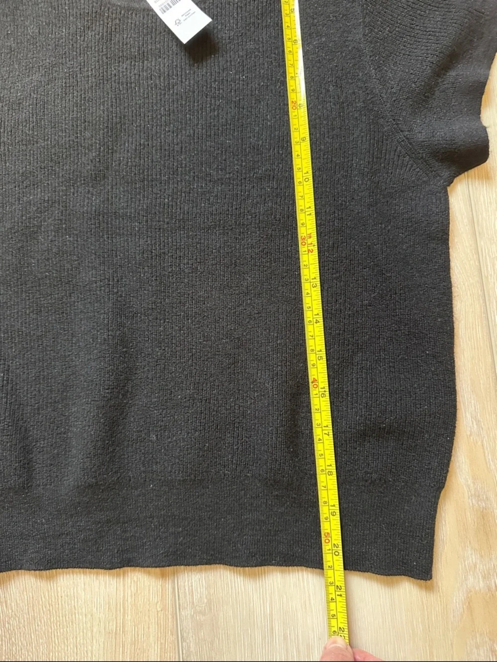 J Crew Ribbed Featherweight 100% Cashmere Tee Sweater - Picture 4 of 4